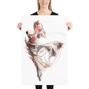 Ballerina Dancer Photo Paper Poster | Poster Bailarina